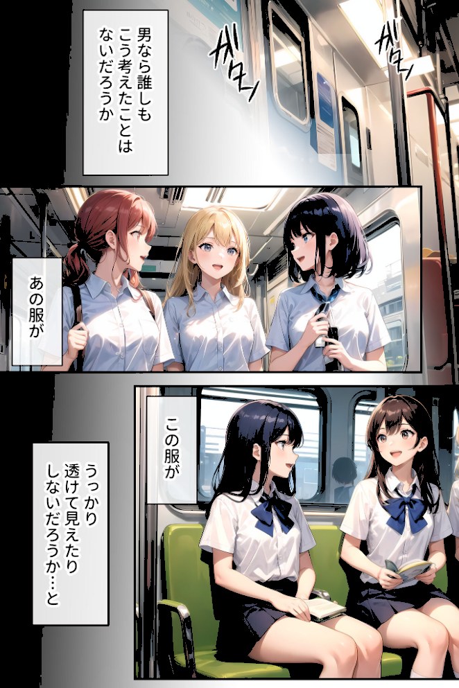 陰キャの僕、透視の力を手に入れる。第一話 〜狙いはギャルと優等×〜 モザイク版【ラビットフット】|ラビットフット2