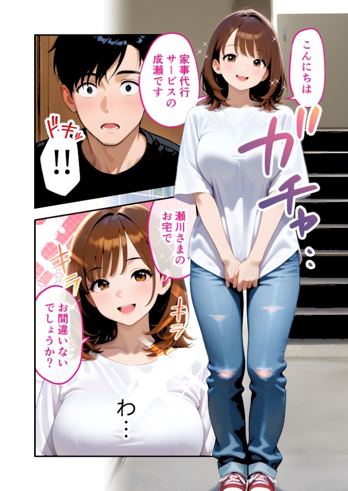 家性婦の成瀬さんは竿のお掃除までしてくれる 〜爆乳・爆尻持ちのド変態お姉さん〜 モザイク版【ラビットフット】|ラビットフット3