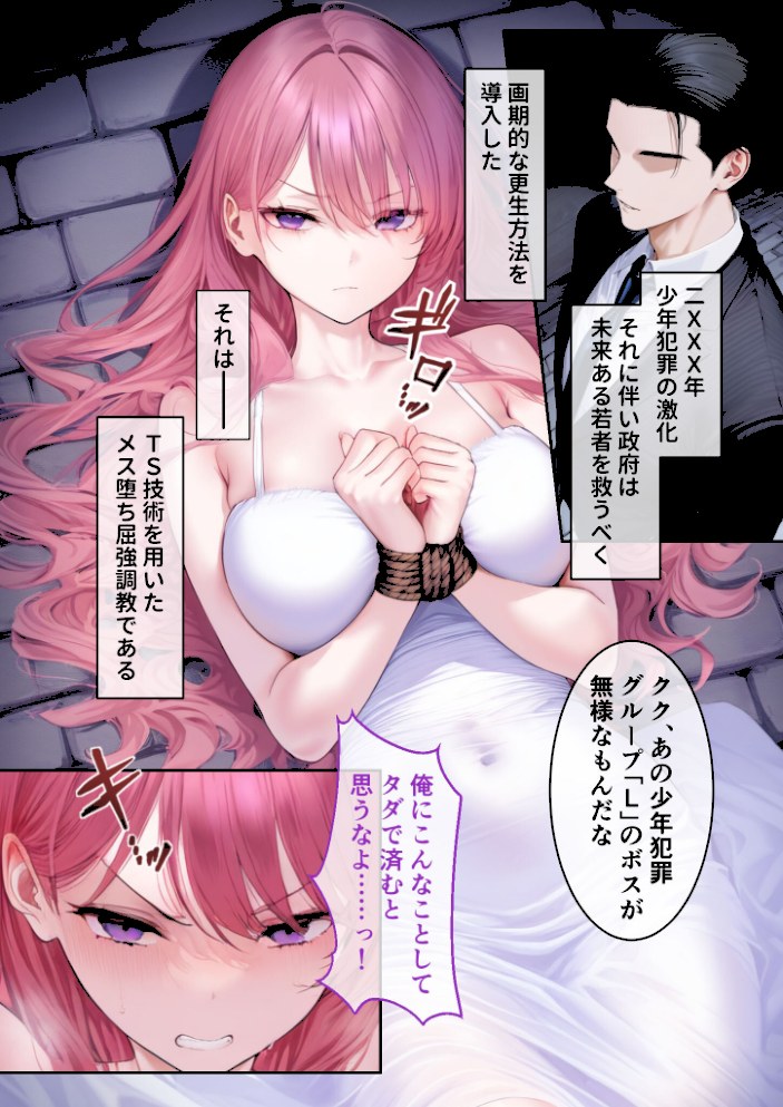 TSメス堕ち更生プログラム 〜女体化技術でお利口SEX〜 モザイク版【ラビットフット】|ラビットフット3