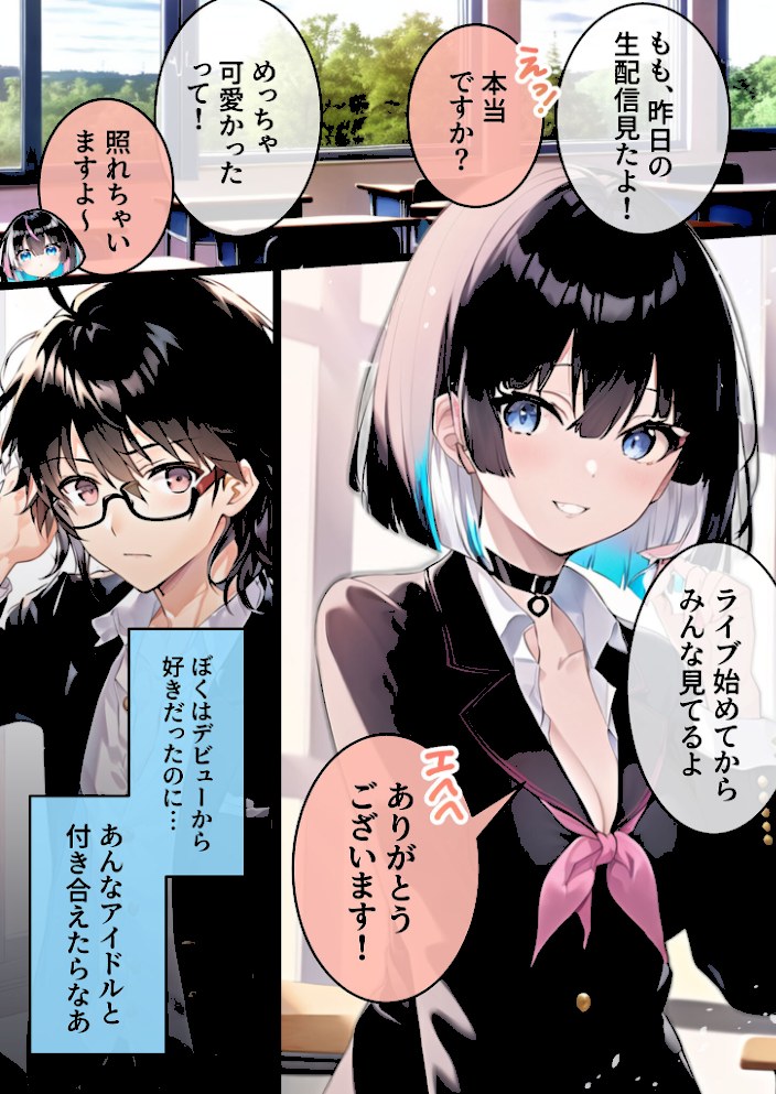 推しと繋がりたかっただけなのに〜片想いしていた同級生●●アイドルがおっさんとホテルに入ったので動画を撮って脅したらヤらせてくれたから泣きながら犯●たらメス堕ちした話 モザイク版【わからせマンあいラビ】|わからせマンあいラビ7